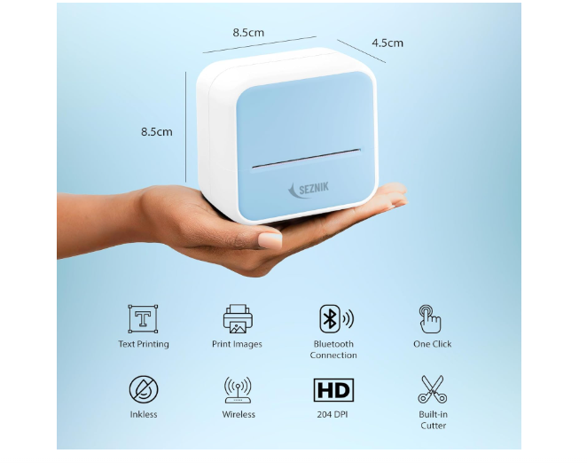 SEZNIK Mini wireless Monochrome Home Inkjet