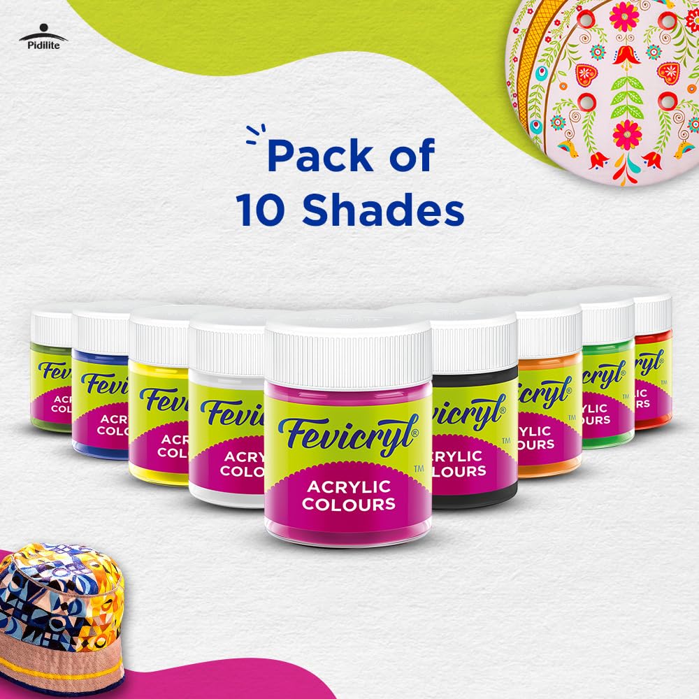 Fevicryl Acrylic Colours Sunflower Kit