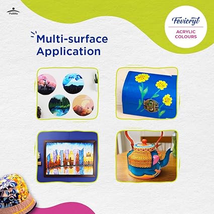 Fevicryl Acrylic Colours Sunflower Kit