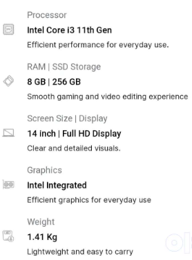 Hp 14s laptop