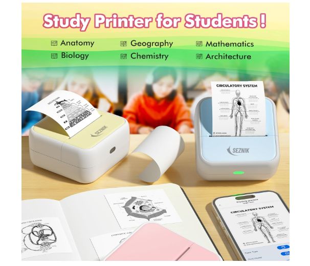 SEZNIK Mini wireless Monochrome Home Inkjet