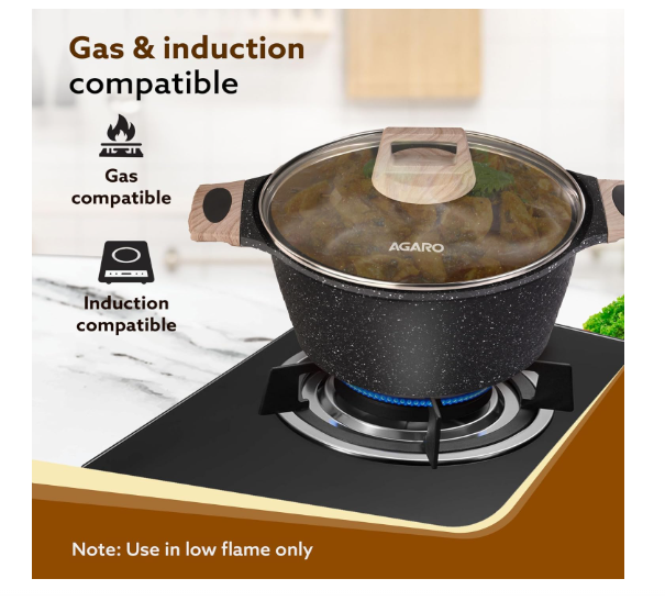 AGARO Imperial Granite Non Stick Cookware Set