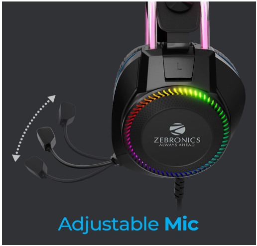 Zebronics Jet PRO Premium Wired Gaming On Ear Headphone