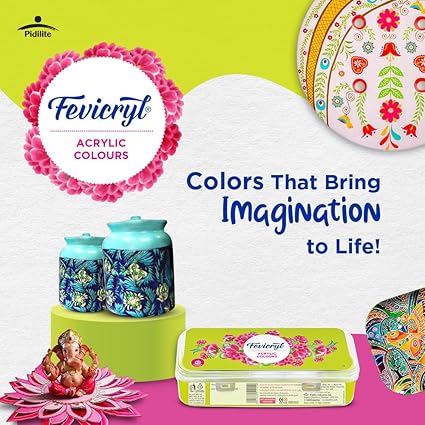 Fevicryl Acrylic Colours Sunflower Kit