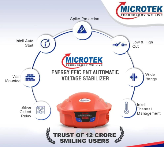 MICROTEK Refrigerator Automatic Voltage Stabilizer
