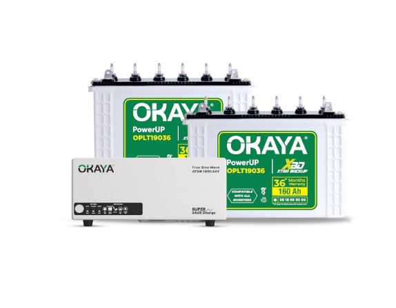 Okaya Inverter with Two Battery Combo