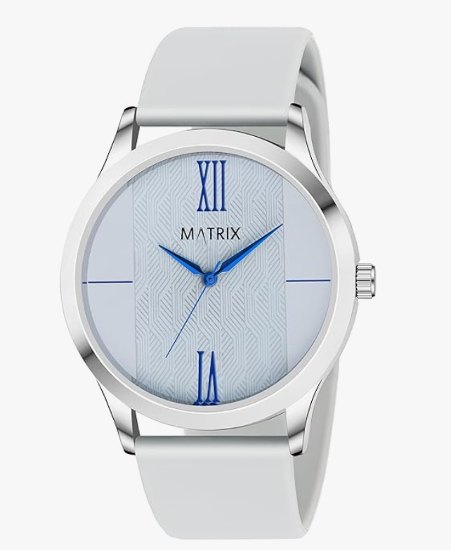 Matrix Minimalist Grey Dial with Softest Silicone Strap Analog Wrist Watch
