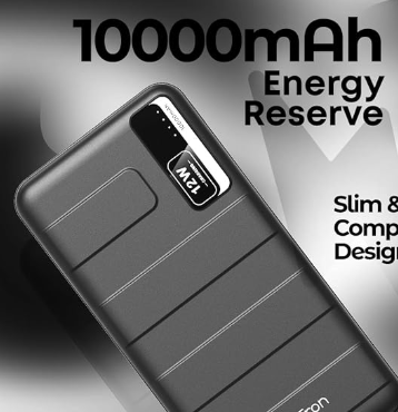 pTron Dynamo Nitro 10000mAh 12W Power Bank, Dua