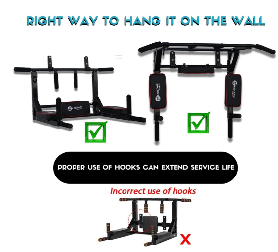 FITNESS Wall mount pull up bar