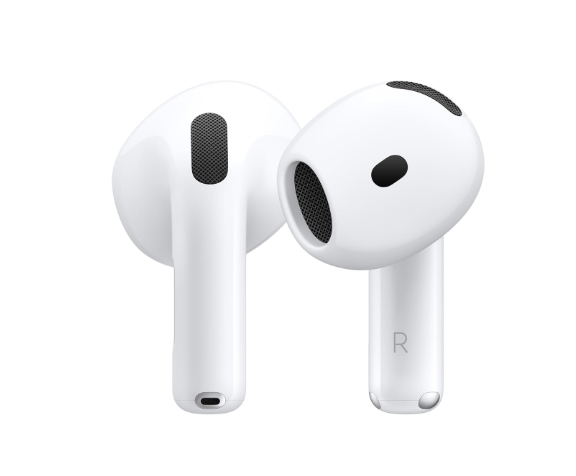 Apple AirPods 4 Wireless Earbuds, Bluetooth Headphones, Personalised Spatial Audio, Sweat and Water 