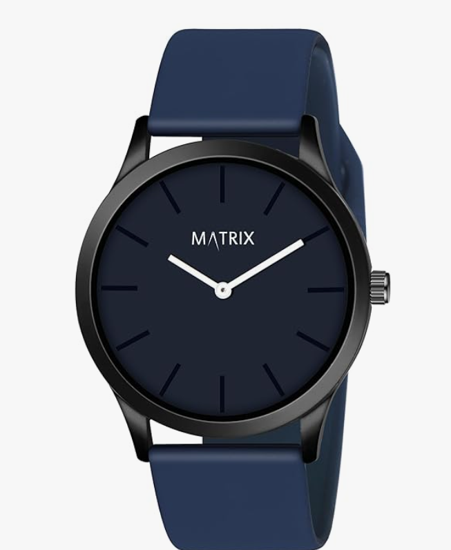 Matrix Minimalist Dial with Softest Silicone Strap Analog Wrist Watch