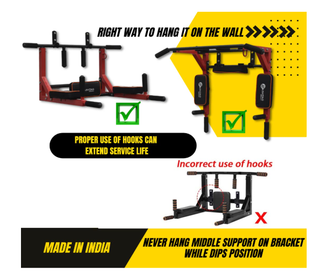 Hashtag FItness gym pulley systems 7in1 wall mount pull up bar