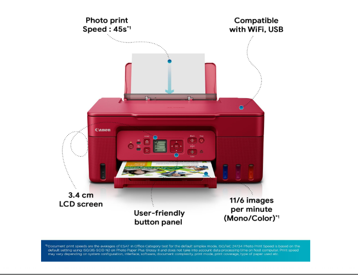 Canon PIXMA MegaTank G3770 Red