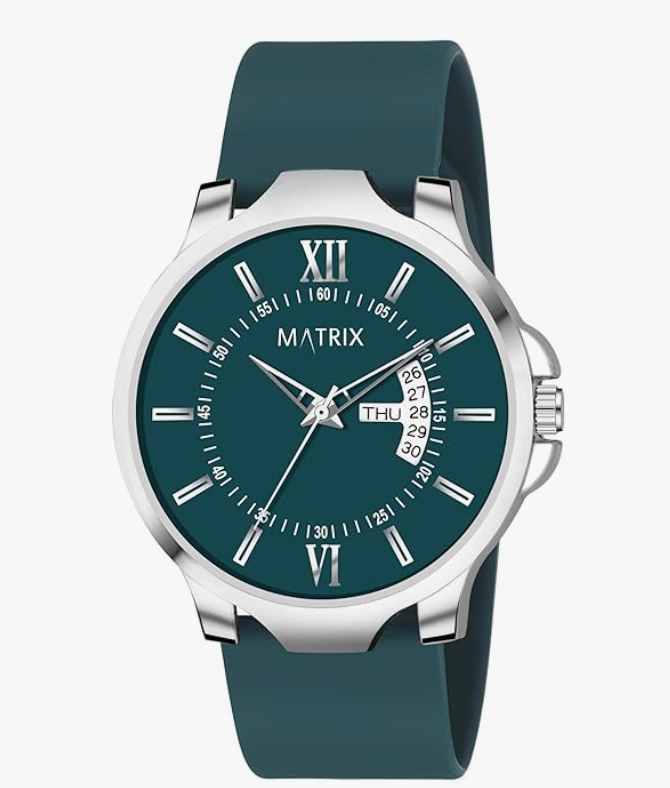 Matrix Antique 2.0 Day & Date Softest Silicone Strap Analog Watch