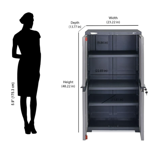 Nilkamal Freedom Big FMM Plastic Cabinet | 3-Year Warranty