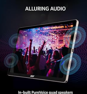 10.36" 2K IPS Display, Quad Speakers