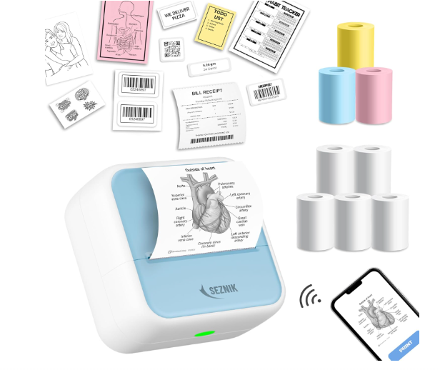 SEZNIK Mini wireless Monochrome Home Inkjet