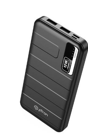 pTron Dynamo Nitro 10000mAh 12W Power Bank, Dua